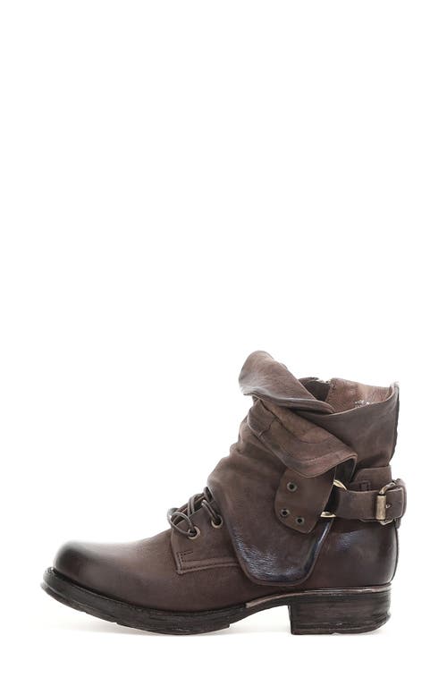 As98 A.s.98 Simon Ii Moto Bootie In Brown