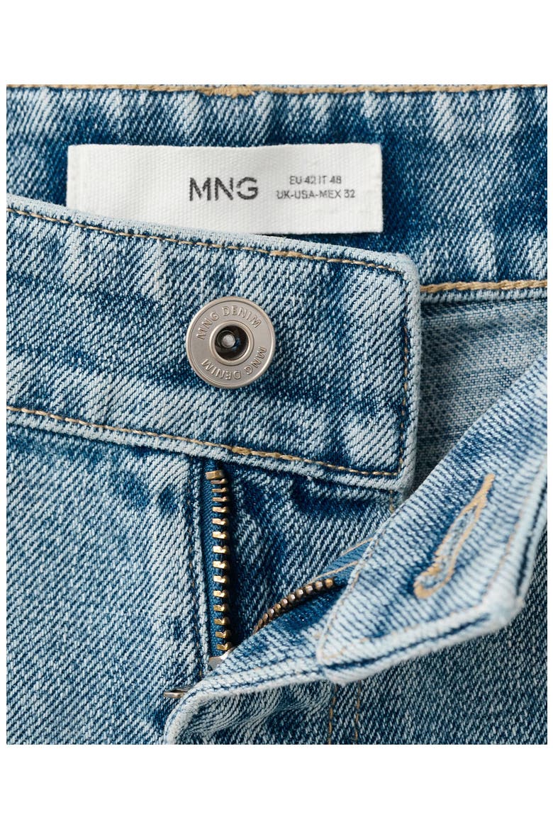 Cotton & Linen Straight Leg Jeans, Alternate, color, LIGHT VINTAGE BLUE