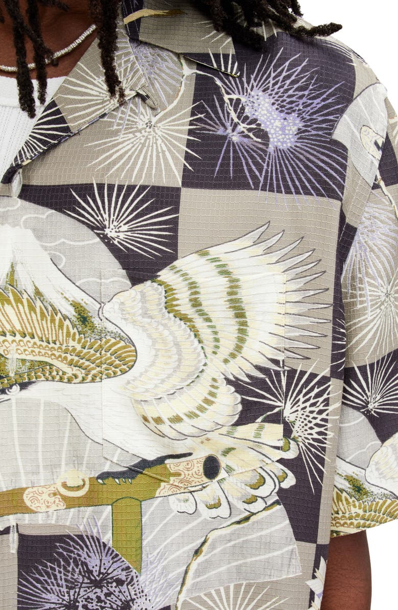 AllSaints Sebastian Camp Shirt, Alternate, color, 