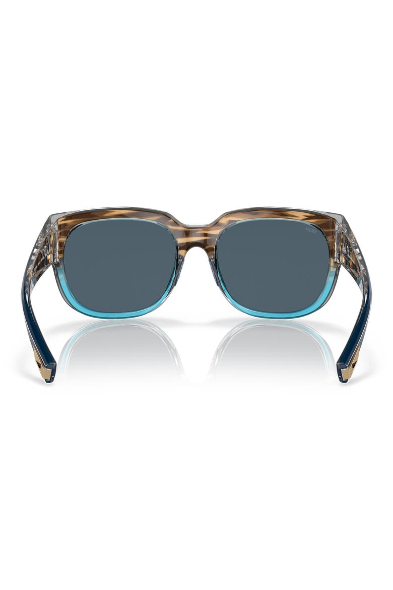 Waterwoman 58mm Polarized Pillow Sunglasses, Alternate, color, GRAY