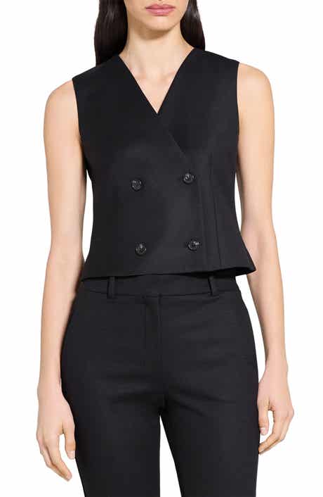 Theory Double Breasted Wool Vest