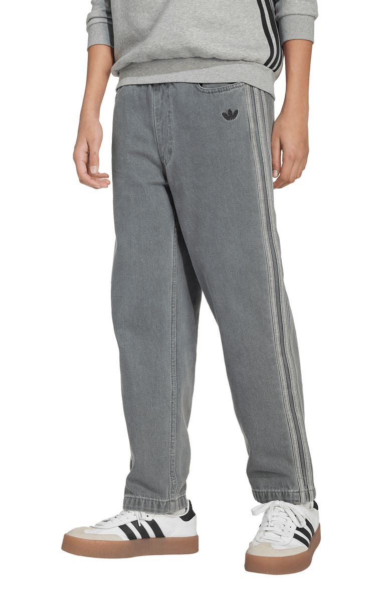 adidas Denim Look Sweatpants, Alternate, color, Light Denim