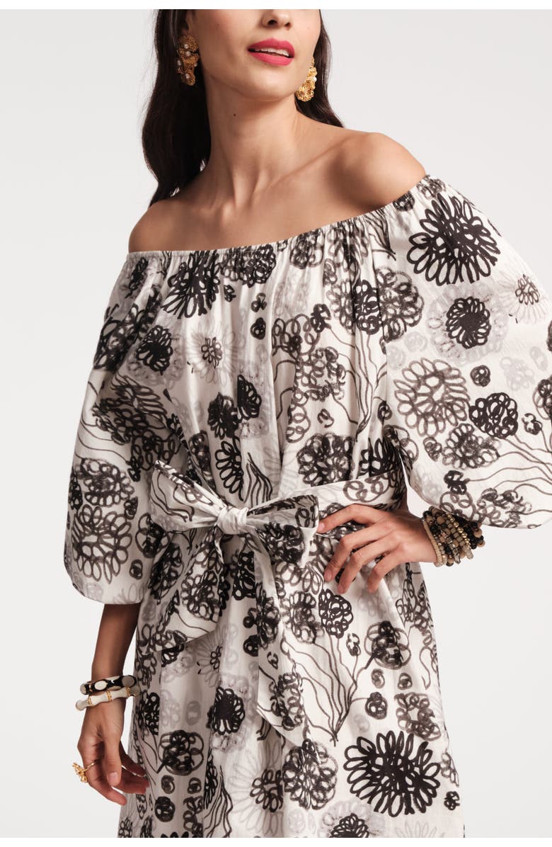 Frances Valentine Bliss Mini Dress Scribble, Main, color,