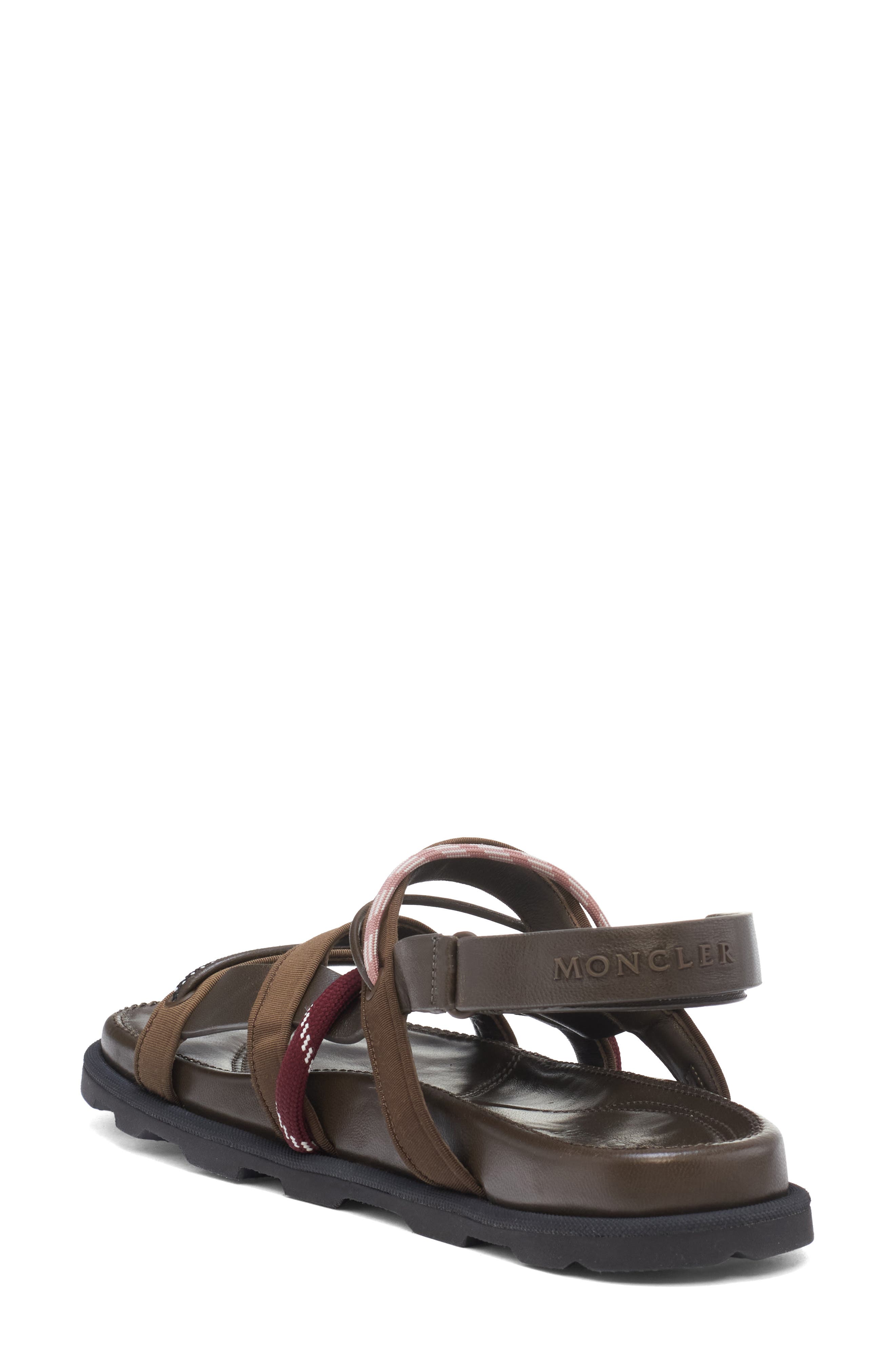 Moncler Vera Isla Sandal, Alternate, color, Brown
