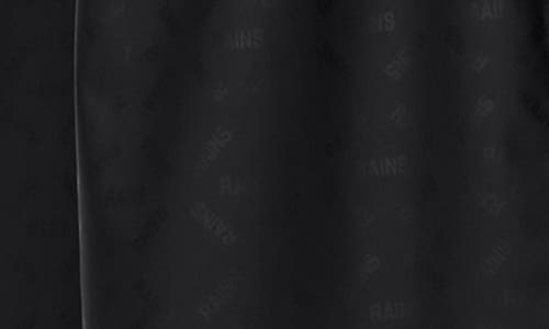Rains Waterproof A-line Long Raincoat In Black