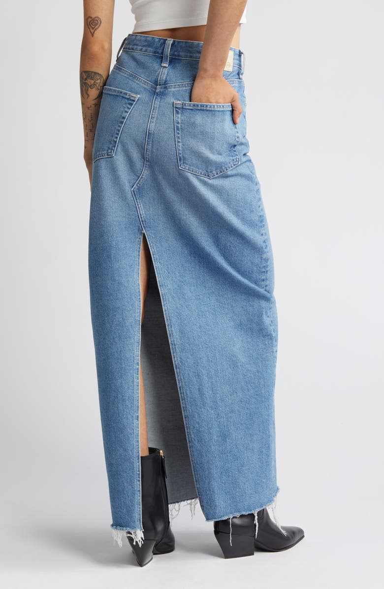 AG Rani Raw Hem Denim Skirt, Alternate, color, 
