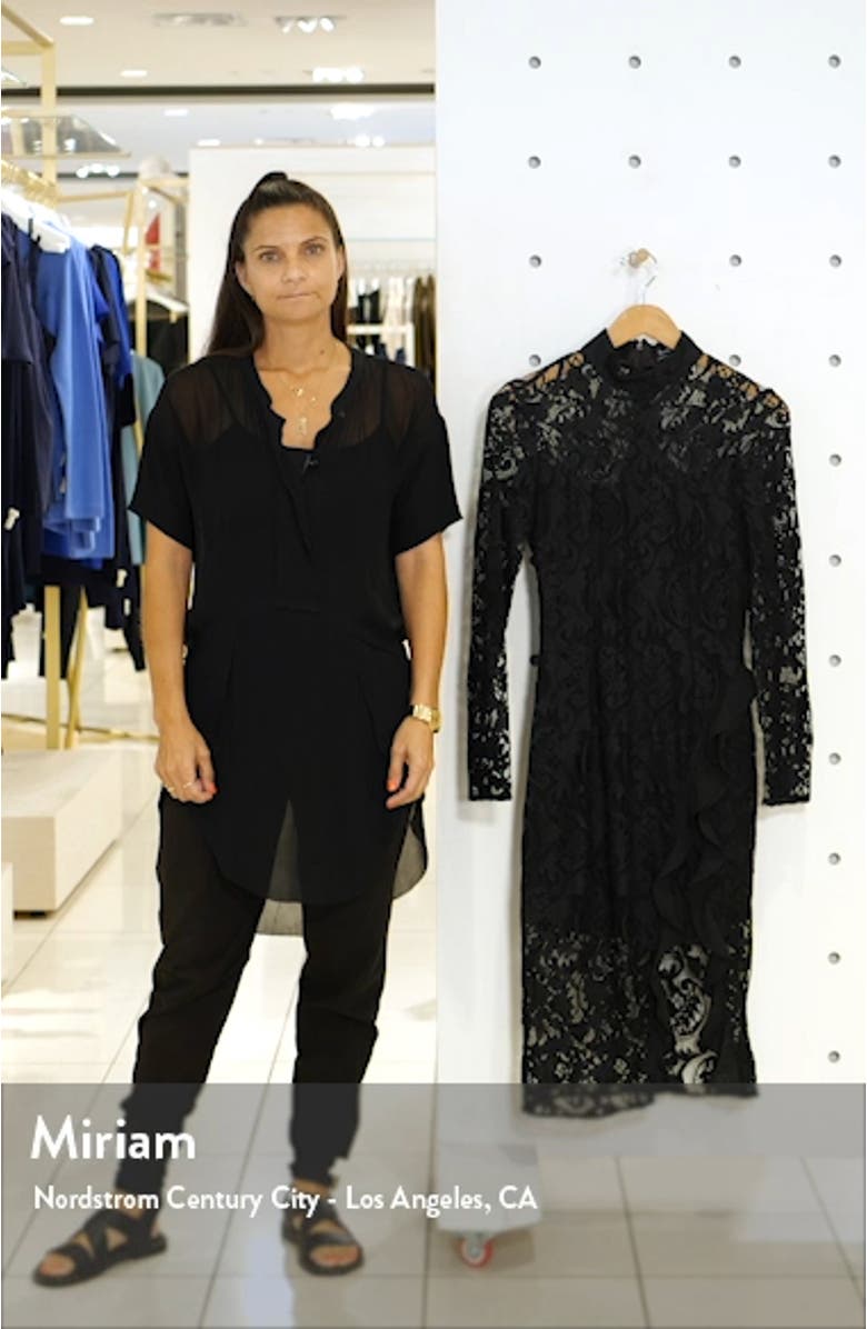 Dionne Long Sleeve Lace Cocktail Dress, sales video thumbnail