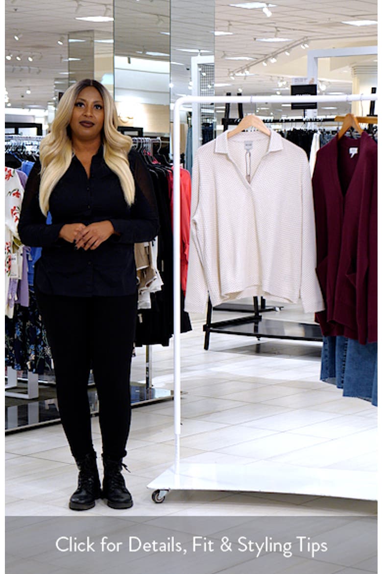 Textured Johnny Collar Long Sleeve Shirt video