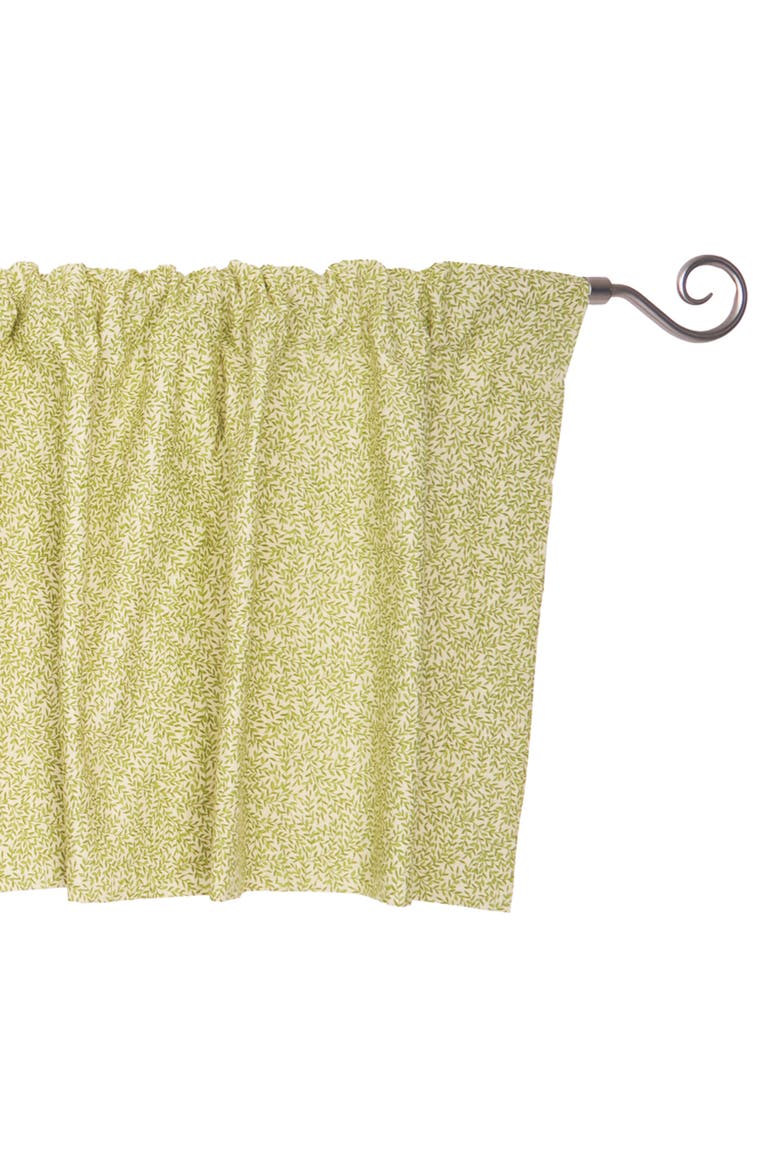 Fern Valley Green Valance, Alternate, color, Green