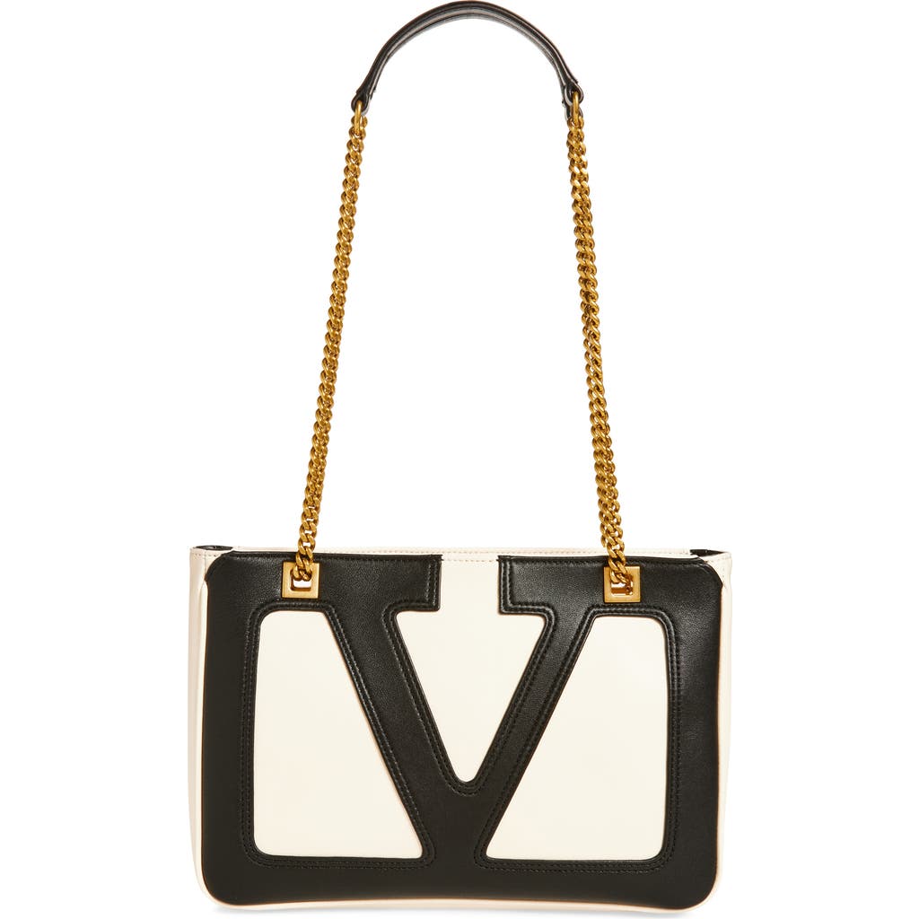 Valentino Garavani Viva Superstar Small Shopping Bag In Nappa Leather In Neutrals
