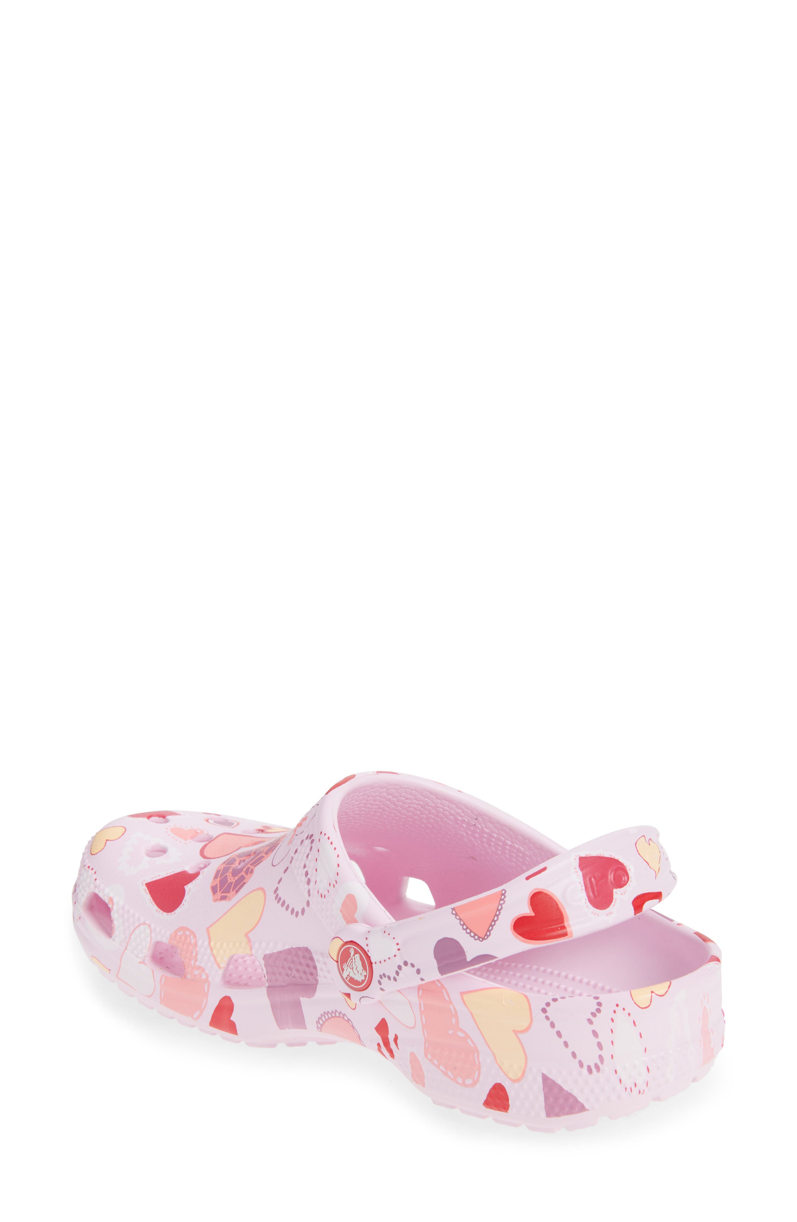 CROCS Classic V-Day Clog, Alternate, color, Pink Milk/ Hearts