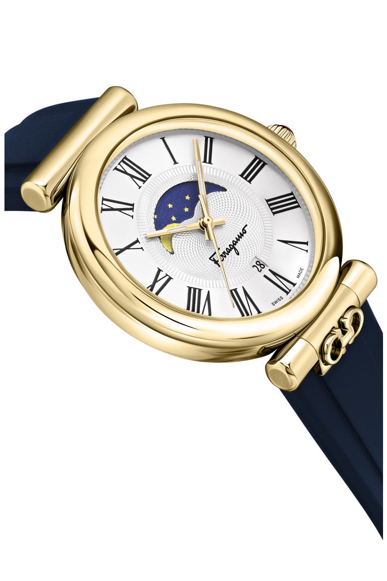 Classic Silicone Strap Watch, 42mm, Alternate, color, GOLD