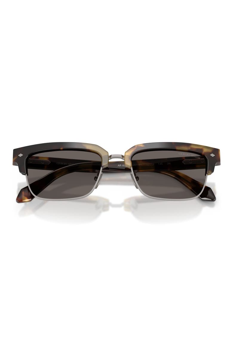 52mm Rectangular Sunglasses, Alternate, color, BROWN YELLOW HAVANA / GREY