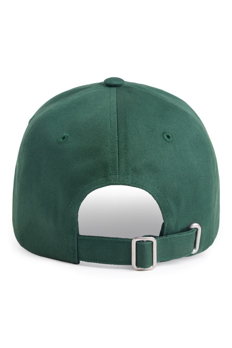 Classic Logo Cotton Twill Baseball Cap, Alternate, color, FOREST/ CANNARY