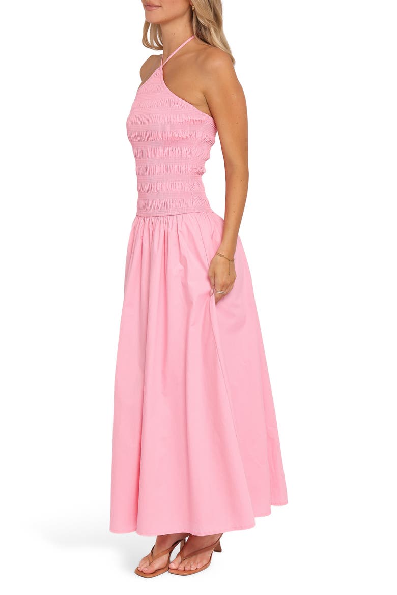 Aradia Halter Maxi Dress, Alternate, color, PINK