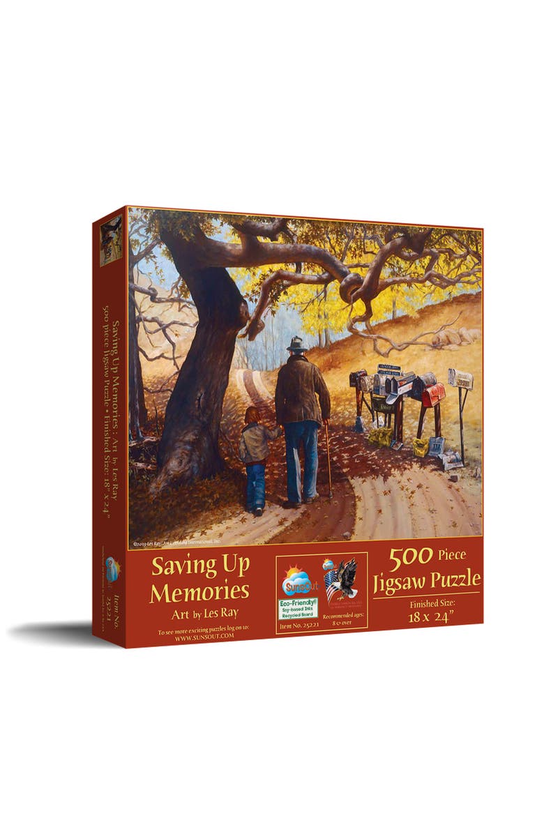 Sunsout Saving Up Memories 500 piece Jigsaw Puzzle for Adults, Main, color, Multicolor
