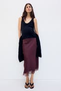 H&M Mama Lace-trimmed Slip Skirt