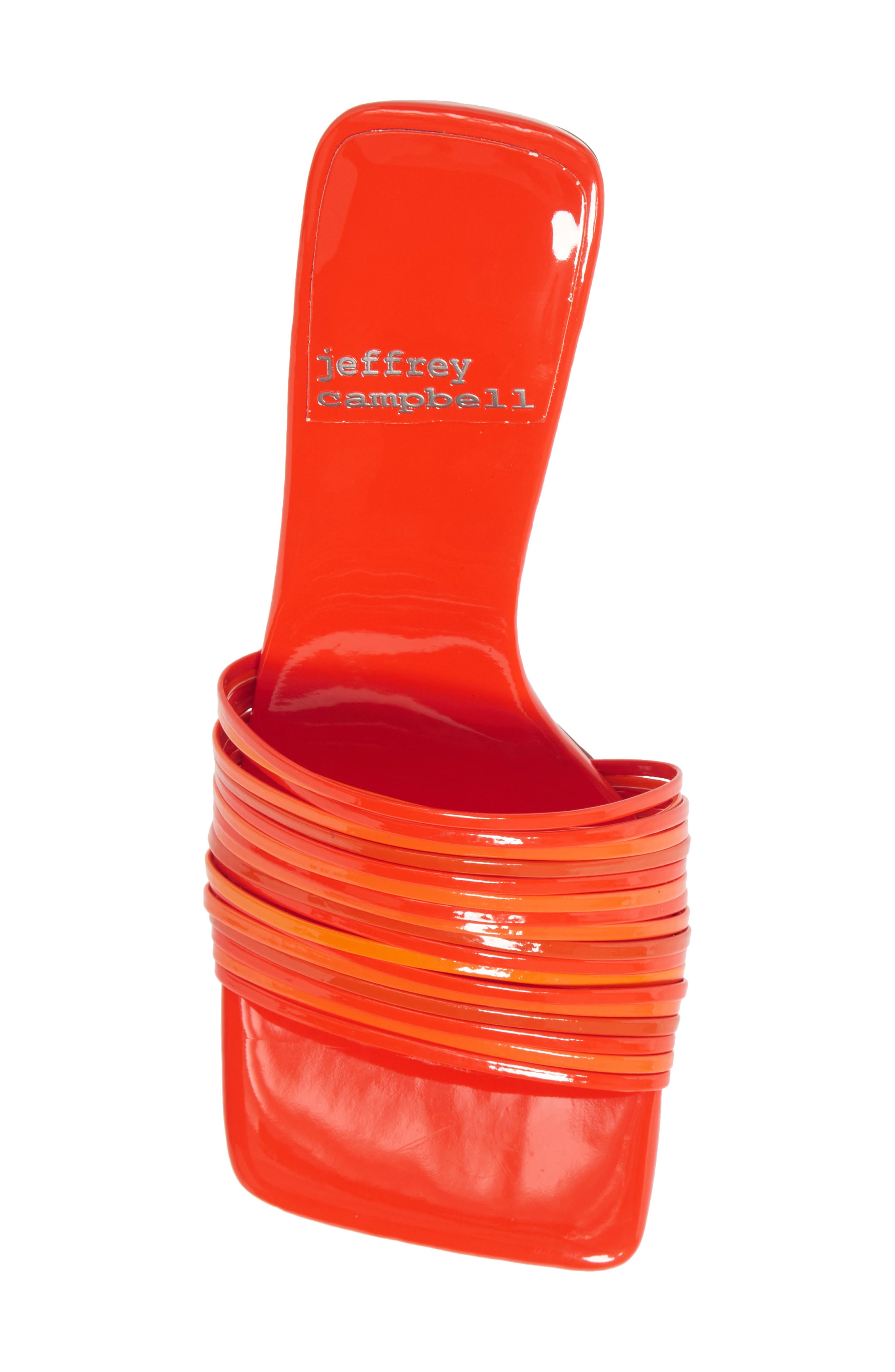 Morine Mule, Alternate, color, ORANGE PATENT COMBO