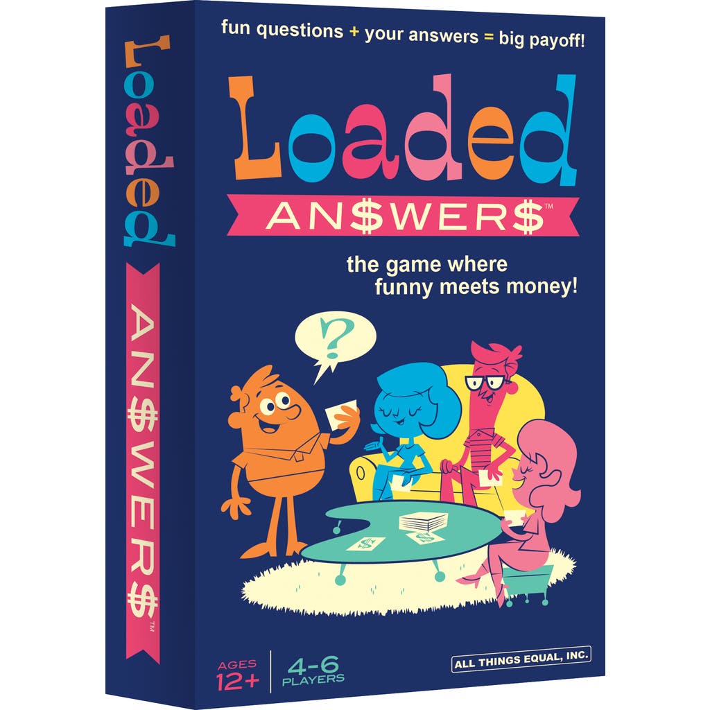 ALL THINGS EQUAL Loaded Answers Exciting Twist On Popular Loaded Questions Family/Party Game in Multicolored  product