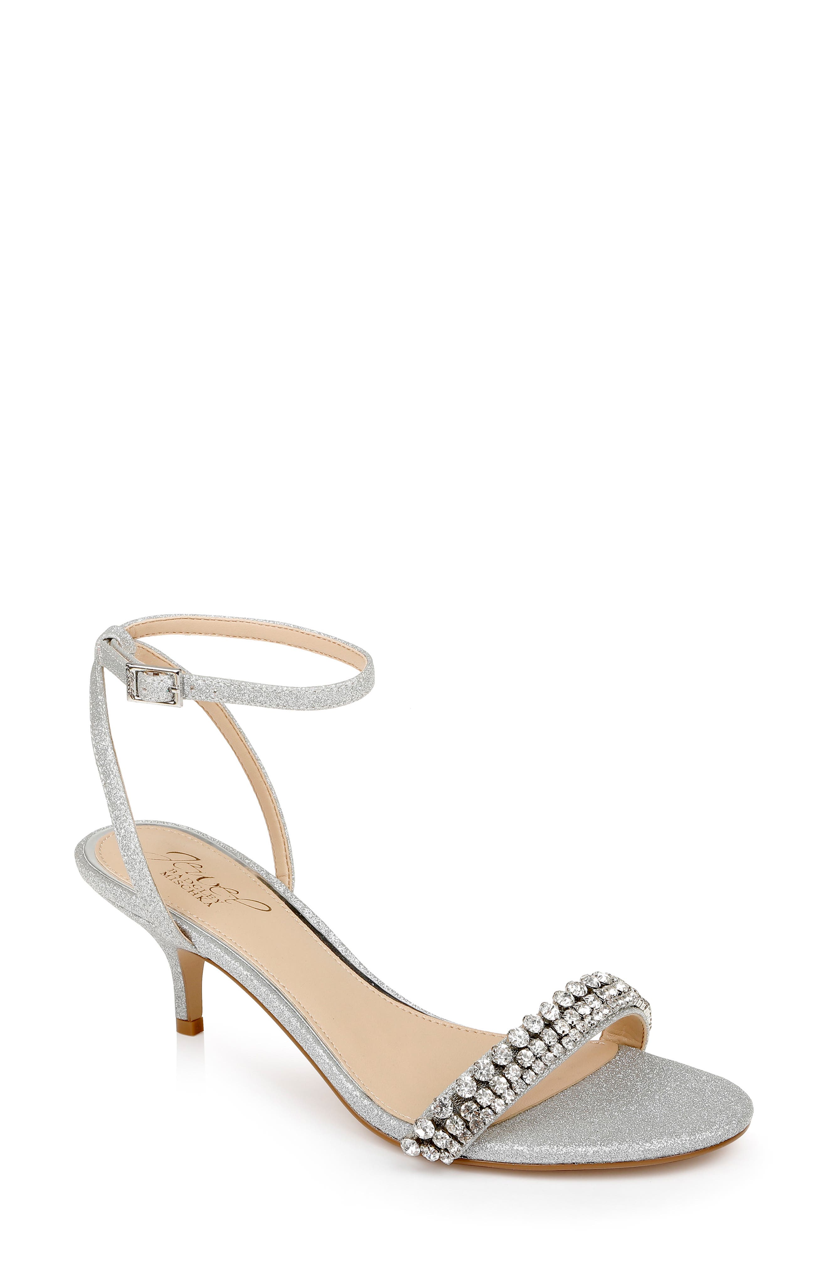 Jewel Badgley Mischka Loren Ankle Strap Sandal, Main, color, 