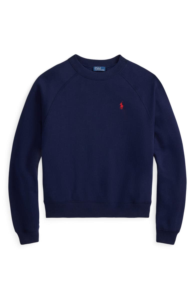 Polo Ralph Lauren Arctic Fleece Sweatshirt, Alternate, color, Cruise Navy