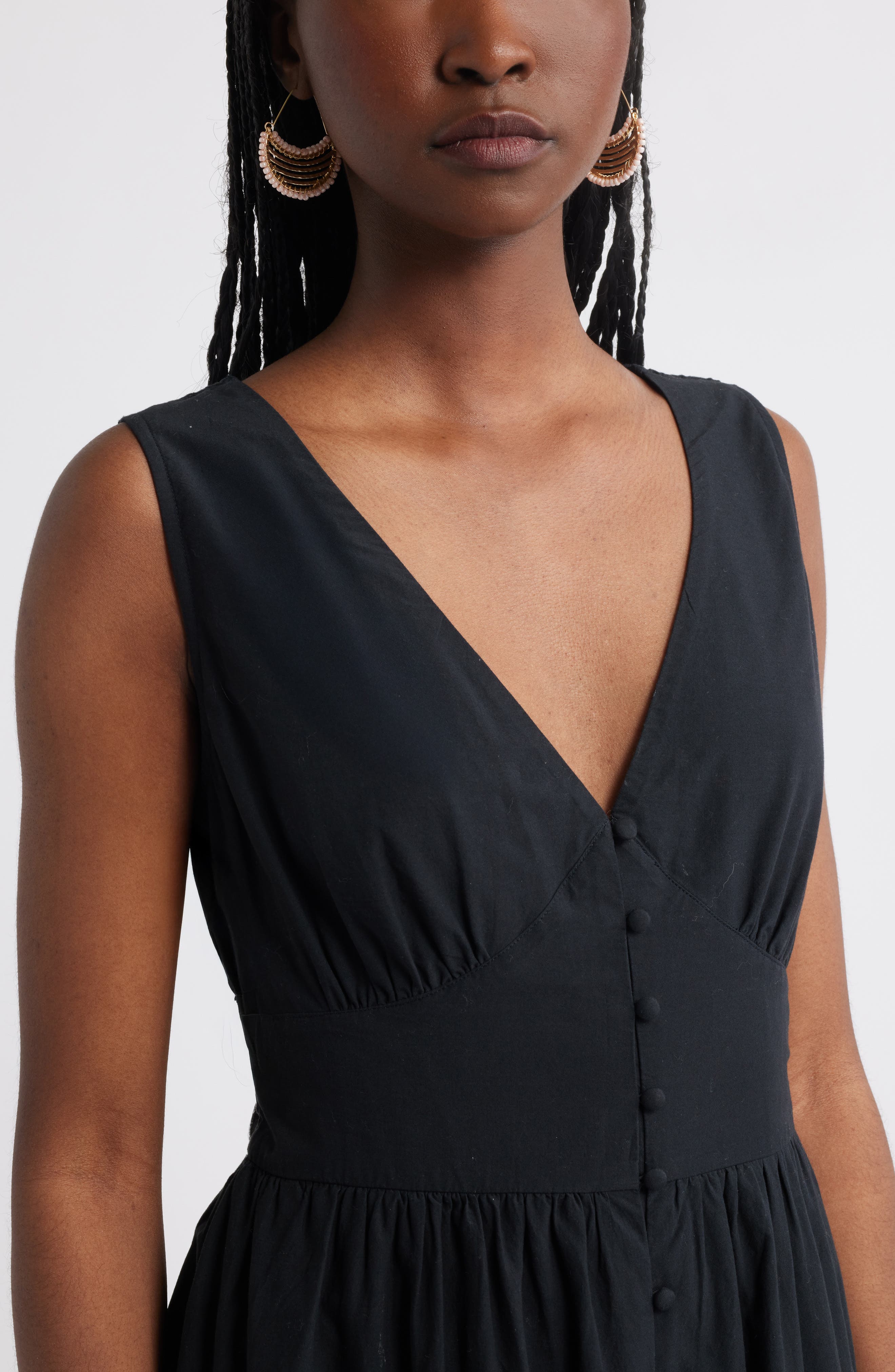Lace Detail Sleeveless Cotton Dress (Women) | Nordstrom