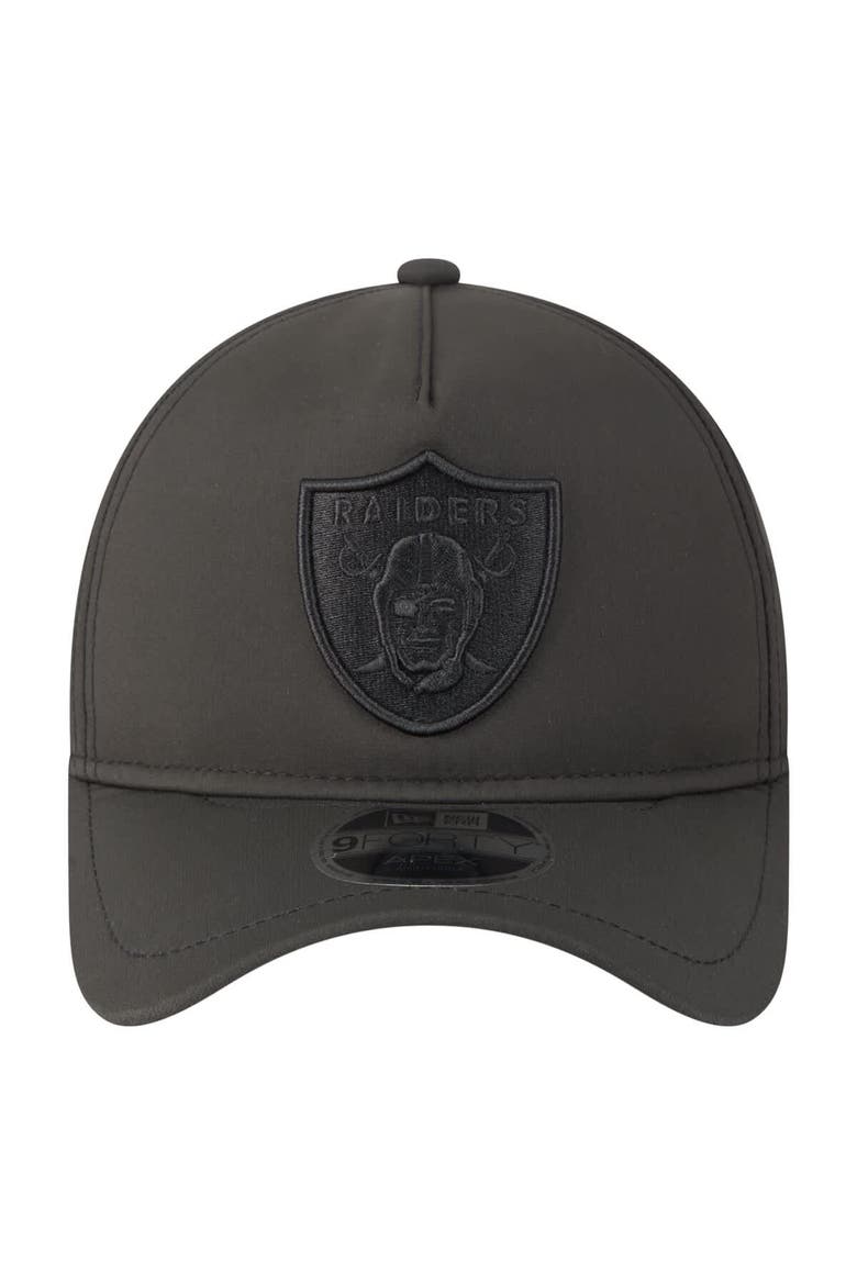 Men's New Era  Black Las Vegas Raiders Apex 9FORTY Adjustable Hat, Alternate, color, Black