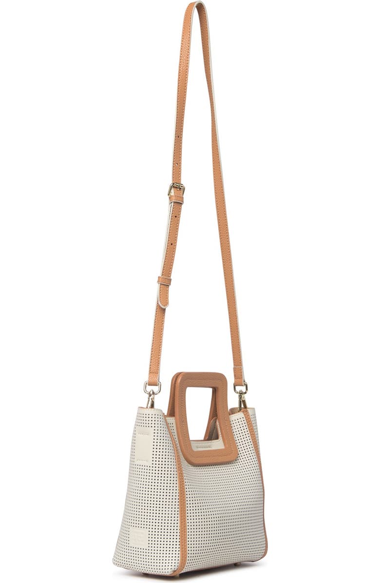 TMRW STUDIO Antonio Mini Perforated Leather Tote, Main, color,