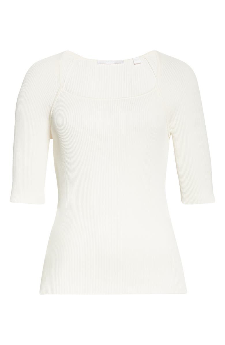 BOSS Finula Square Neck Sweater, Alternate, color, 