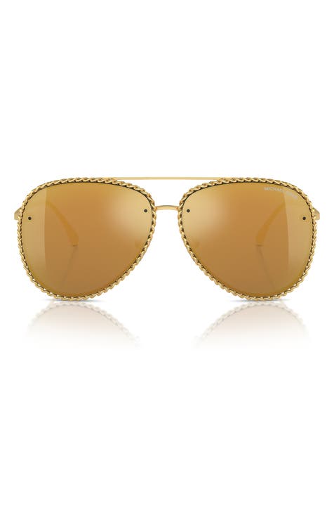 Michael Kors Women's newest Aviator Sunglasses