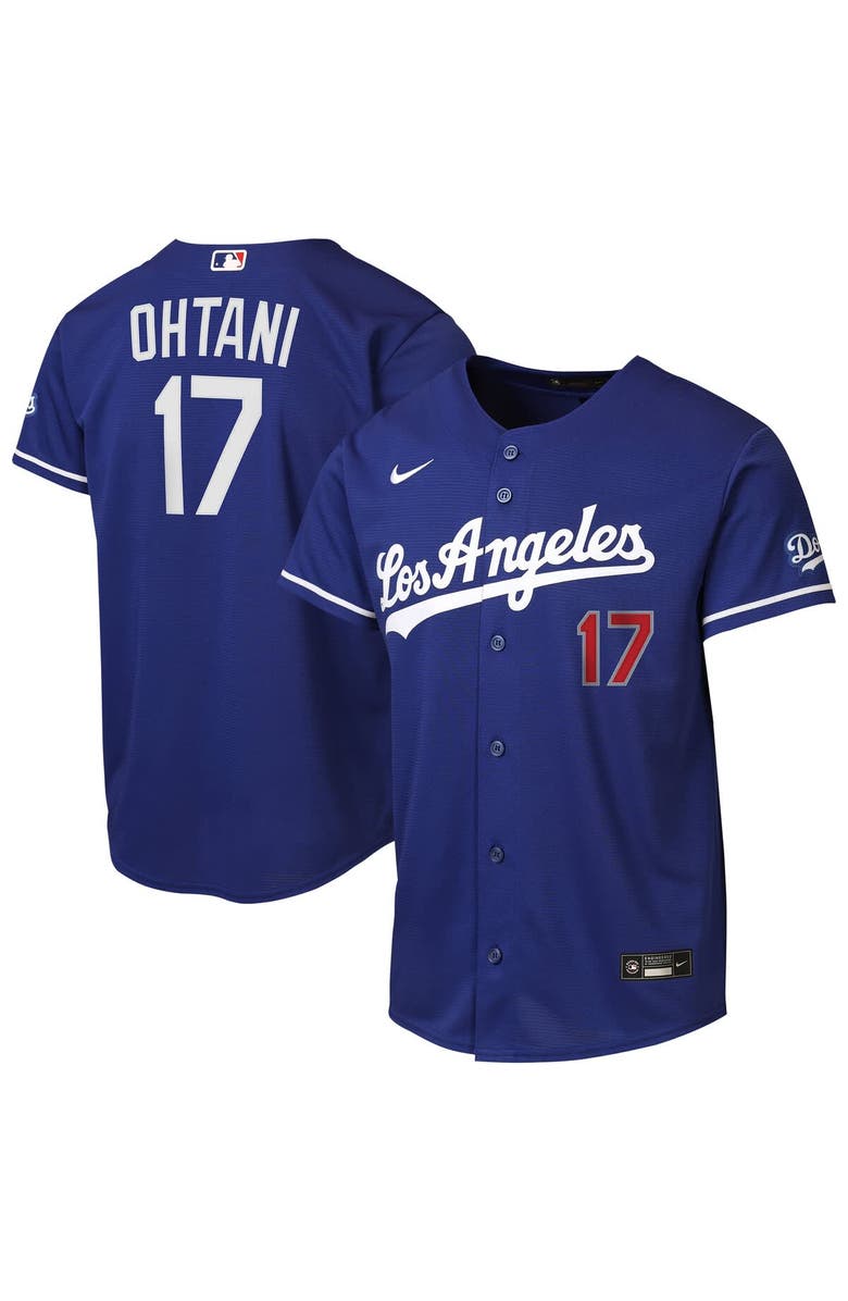 Nike Youth Nike Shohei Ohtani Royal Los Angeles Dodgers Alternate Stadium Jersey, Main, color, Royal