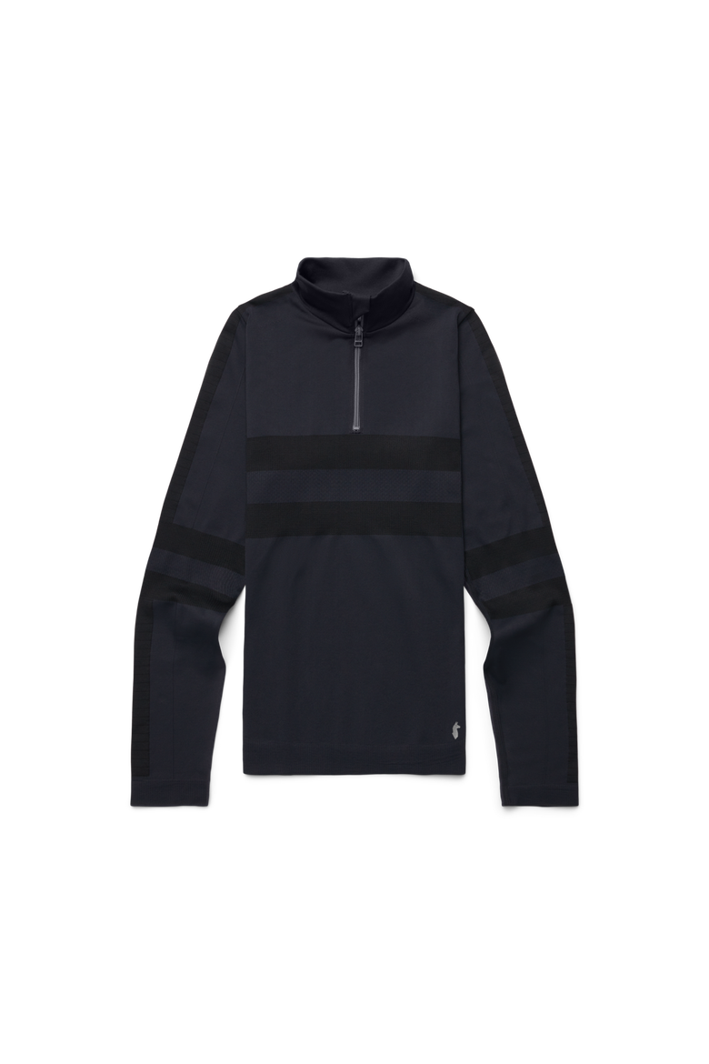 Debajo Seamless Baselayer Quarter-Zip - Women's, Main, color, Black Stripes