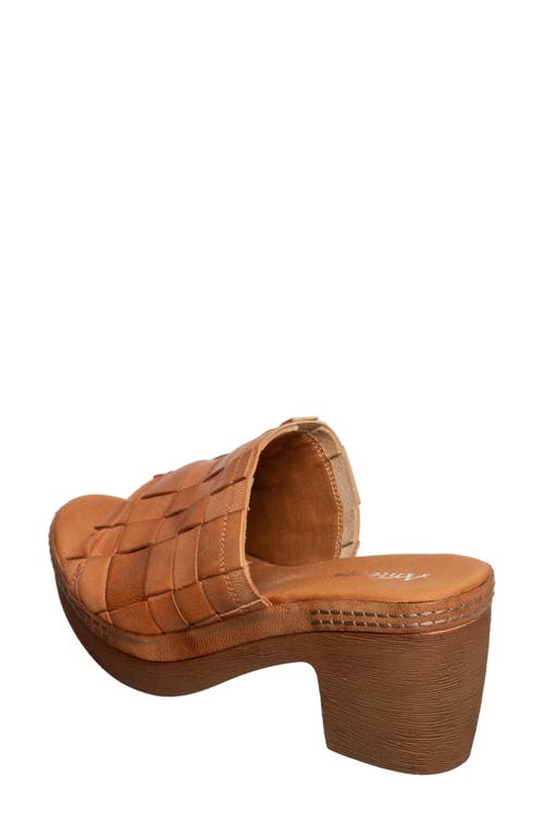 Antelope Tamia Weave Slide Sandal In Taupe