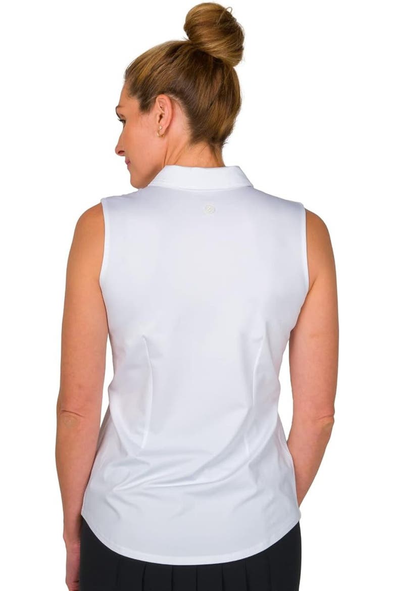 Sleeveless Womens Golf Polo, Alternate, color, White
