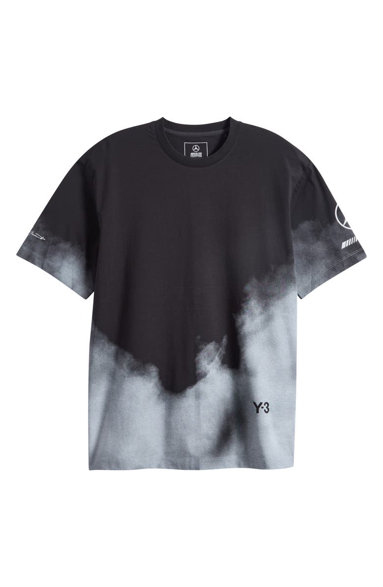 Y-3 F1 Tour Cotton Graphic T-Shirt, Main, color, Black