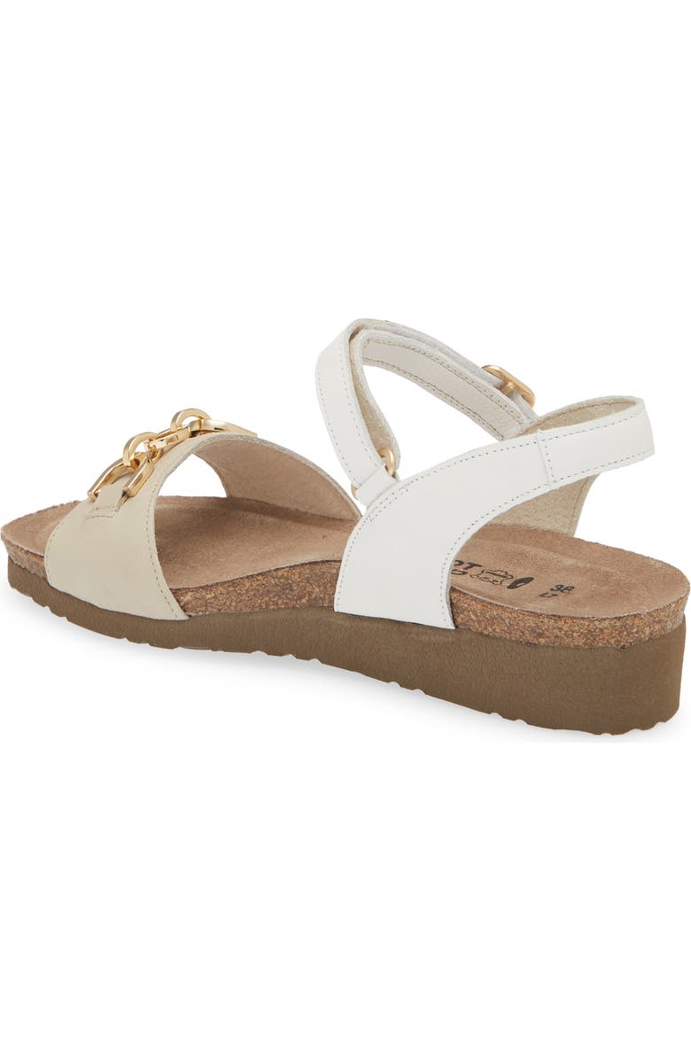 Naot Aubrey Wedge Sandal, Alternate, color, Soft Ivory/ Soft White Leather