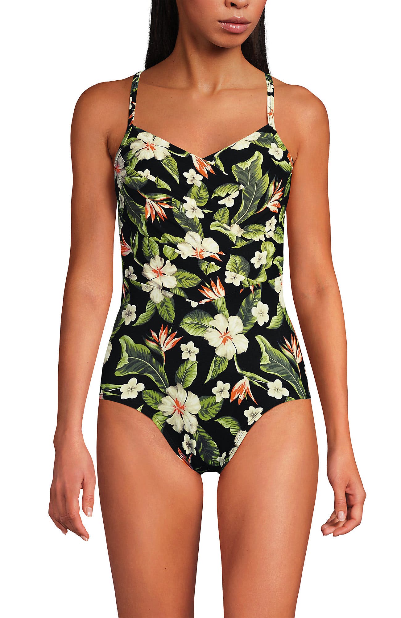 Hibiscus Floral/Black