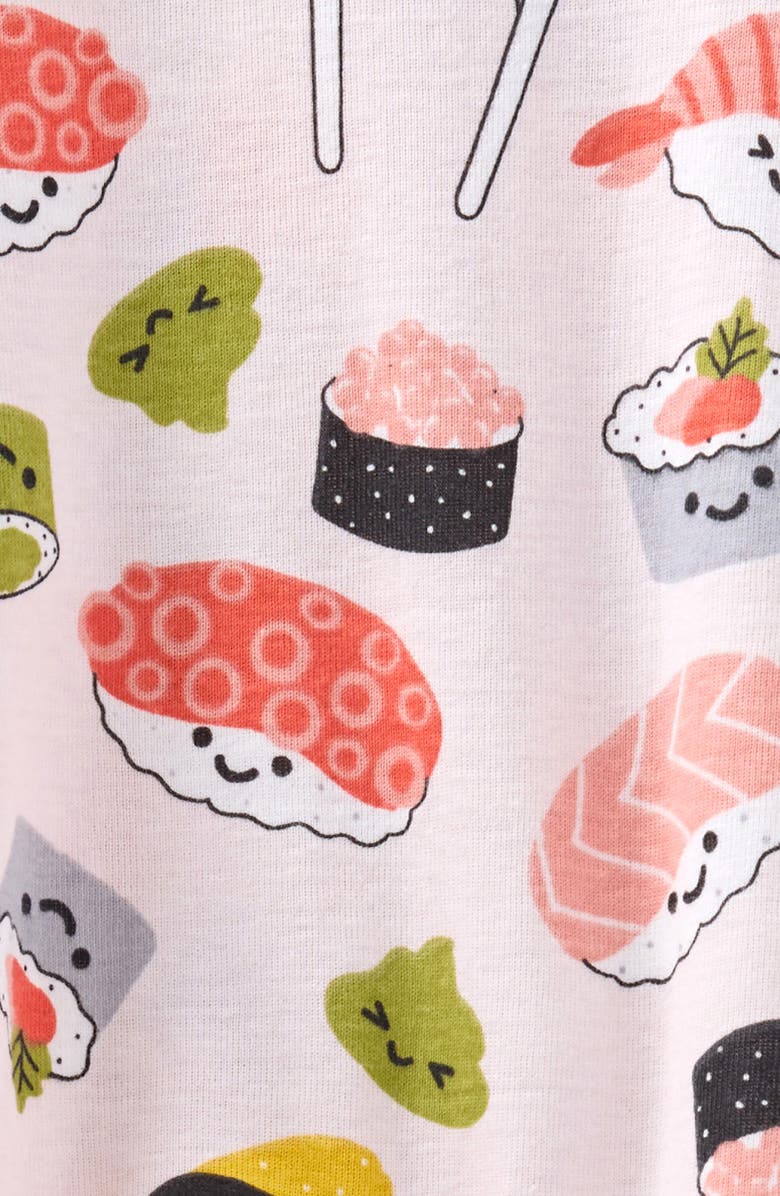 BUTTERBLU Cruz One-Piece Organic Cotton Footie Pajamas, Alternate, color, Soy Mates