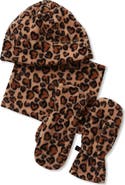 Lands' End Kids Cozy Fleece Hat-Scarf-Gloves Set