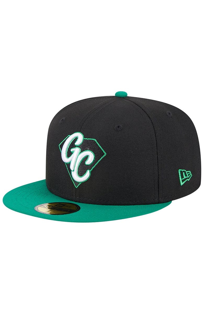 New Era Men's New Era Black Dayton Dragons Theme Nights Gem City 59FIFTY Fitted Hat, Main, color, Black