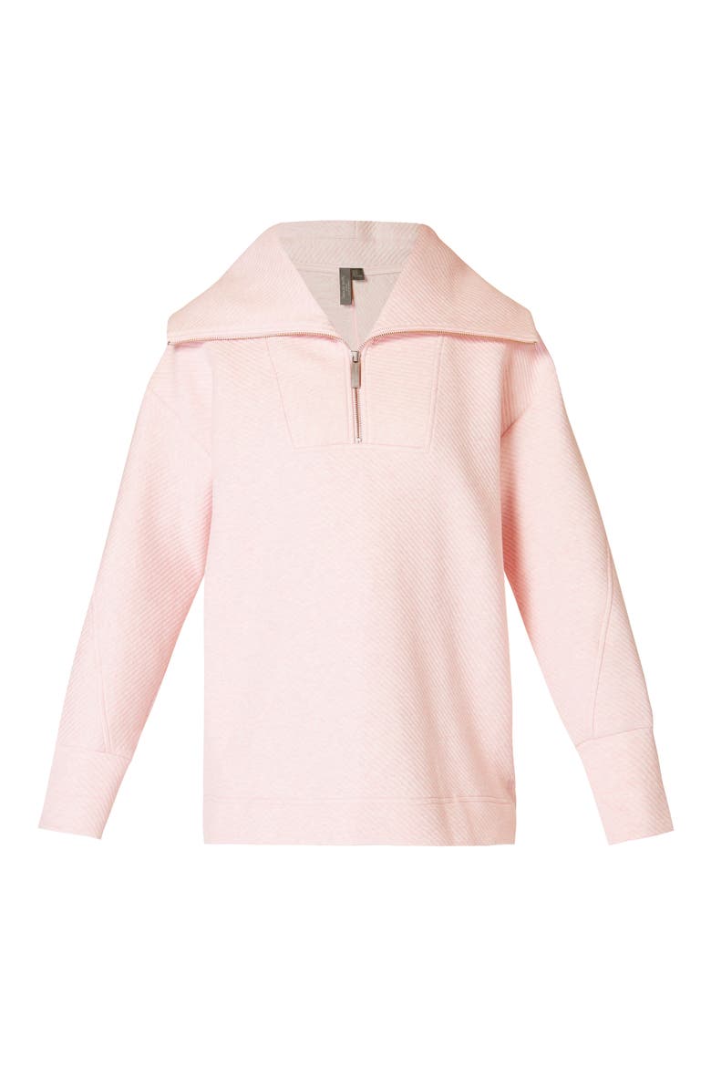 Radiant Oversize Half Zip Sweatshirt, Alternate, color, NEUTRAL PINK
