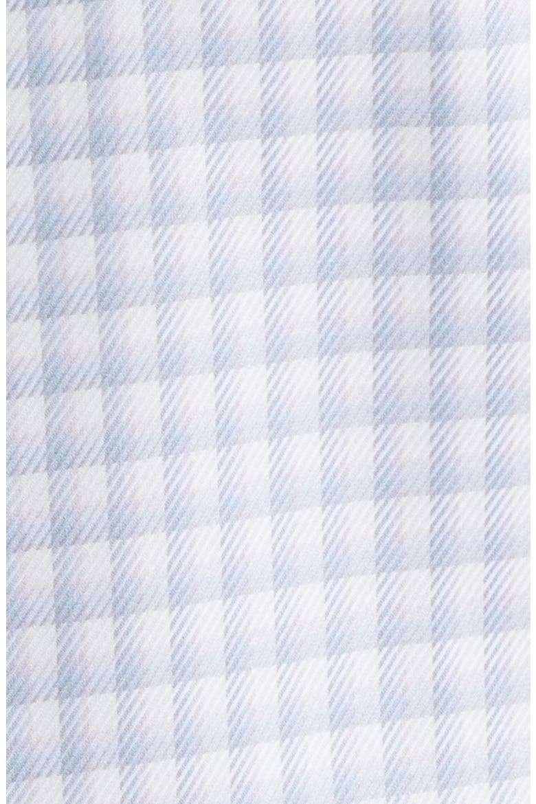 Traditional Fit Check Premium Non-Iron Cotton Dress Shirt, Alternate, color, BLUE- WHITE CHECK