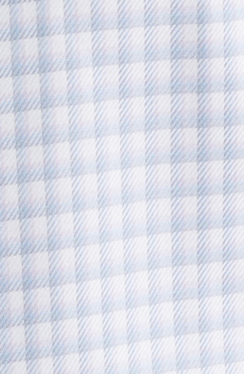 Nordstrom Traditional Fit Check Premium Non-Iron Cotton Dress Shirt, Alternate, color, Blue- White Check