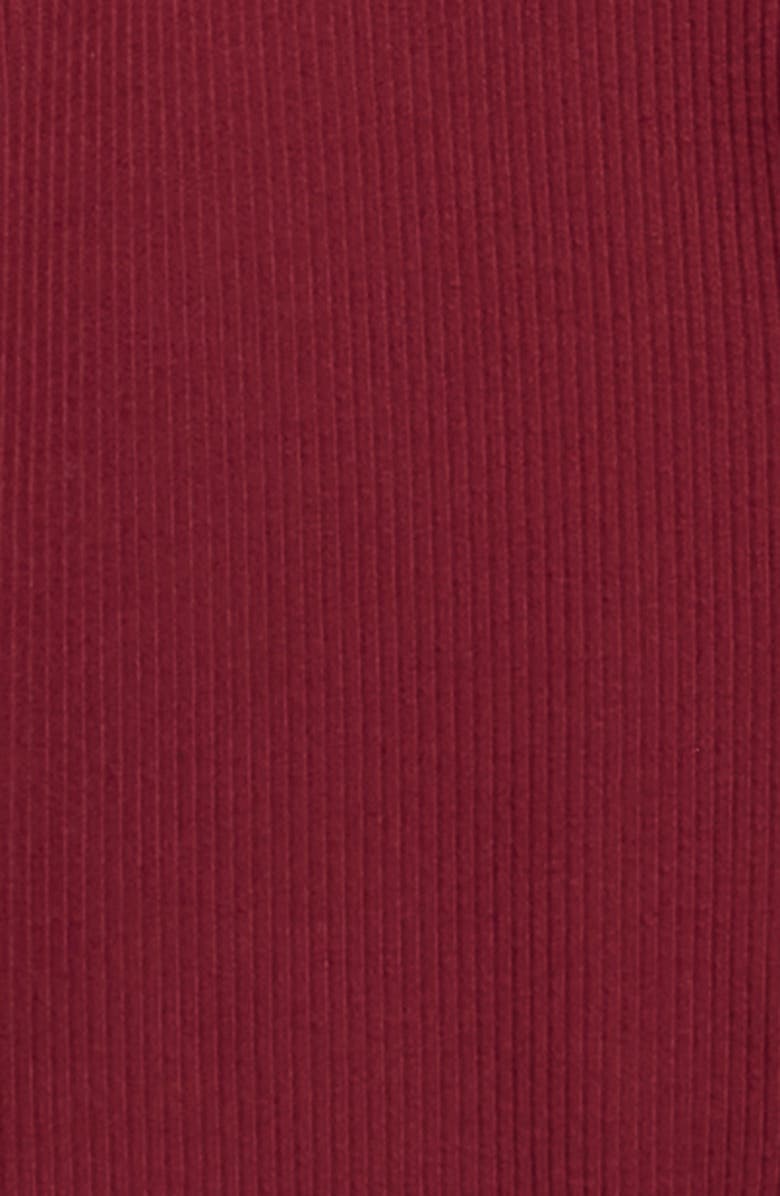 Walking on Sunshine Kids' Rib Top, Alternate, color, Burgundy