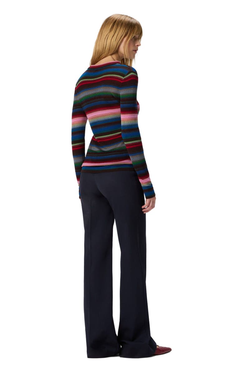 Missoni Striped Crew Neck Sweater, Alternate, color, Blue & Pink