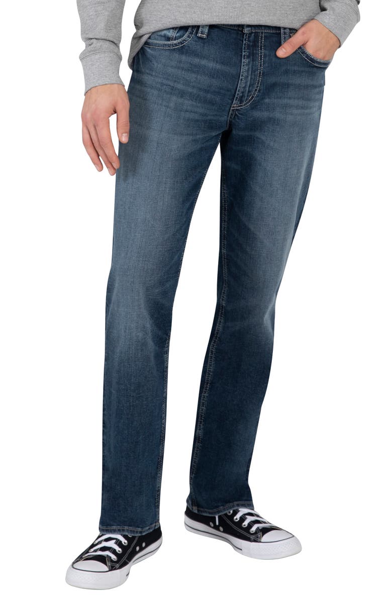 Silver Jeans Co. Grayson Easy Fit Straight Leg Jeans, Main, color,