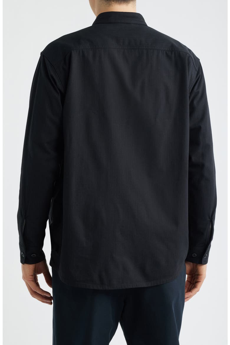 Takibi Herringbone Shirt Jacket, Alternate, color, BLACK