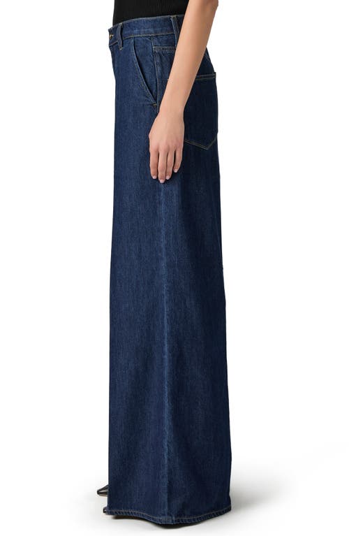 Paige Cameron High Waist Wide Leg Trouser Jeans In Blue