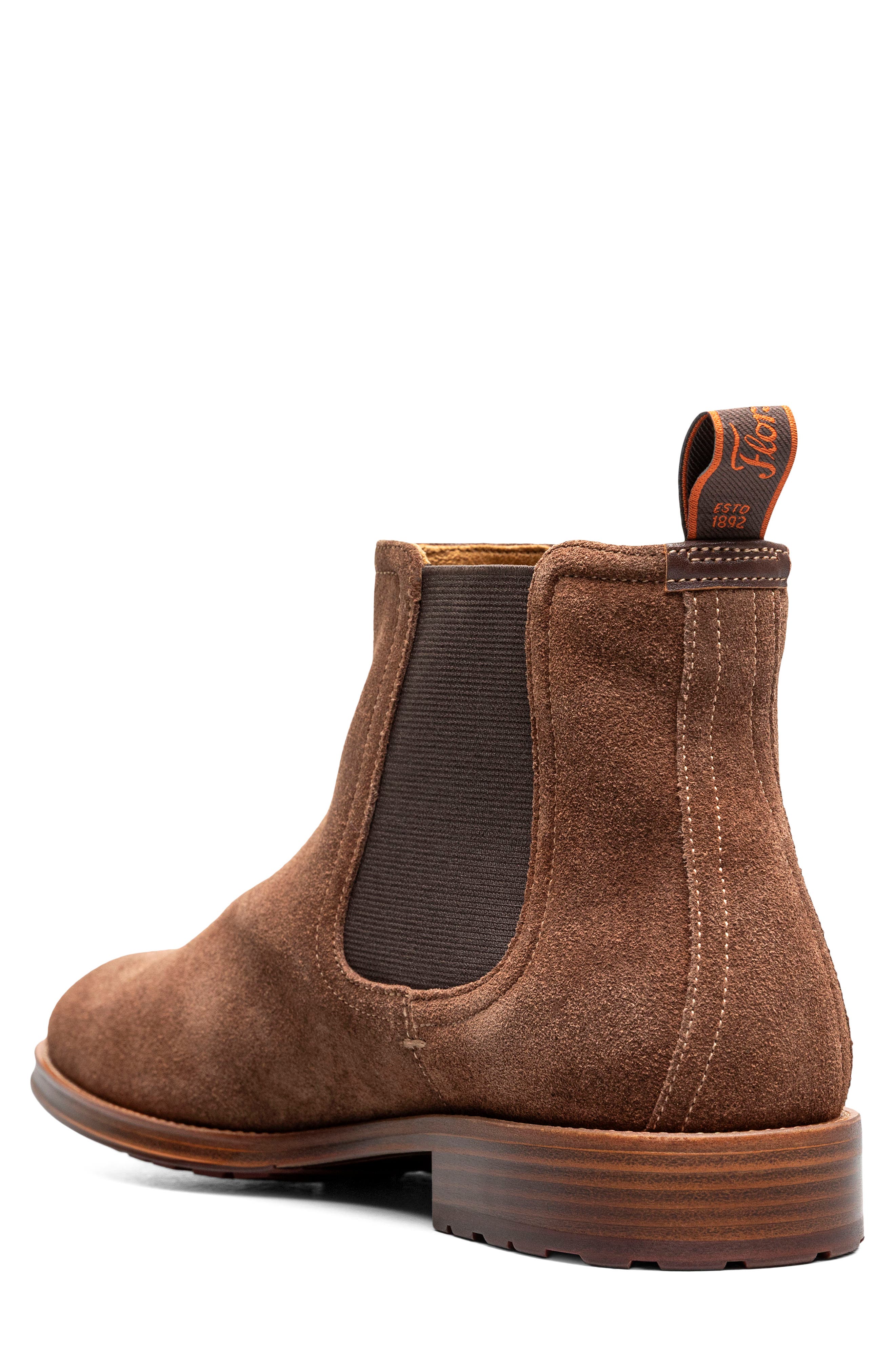 Ruvo Lug Chelsea Boot, Alternate, color, BRN SUEDE