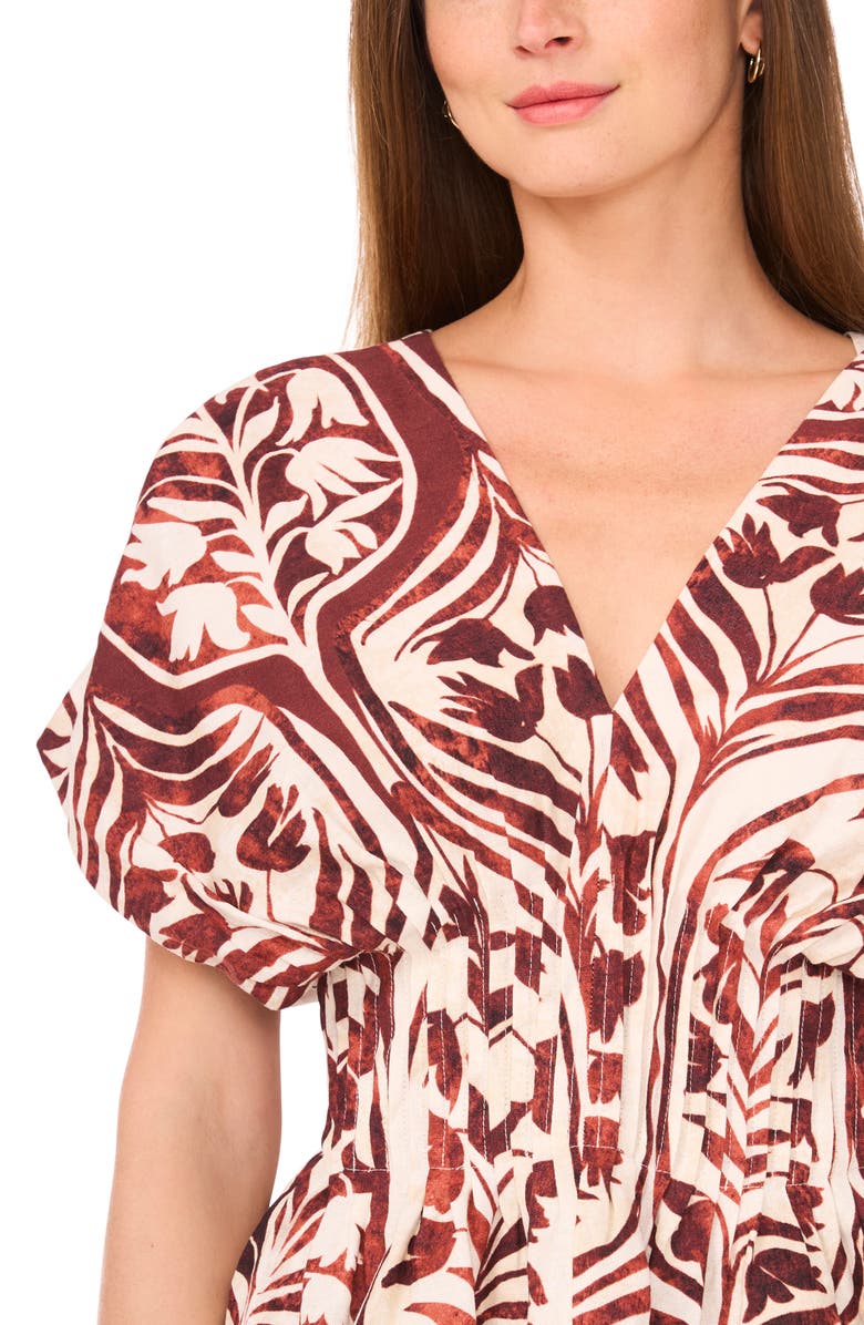 Parker The Hallie V-Neck Top, Alternate, color, Coconut Brown